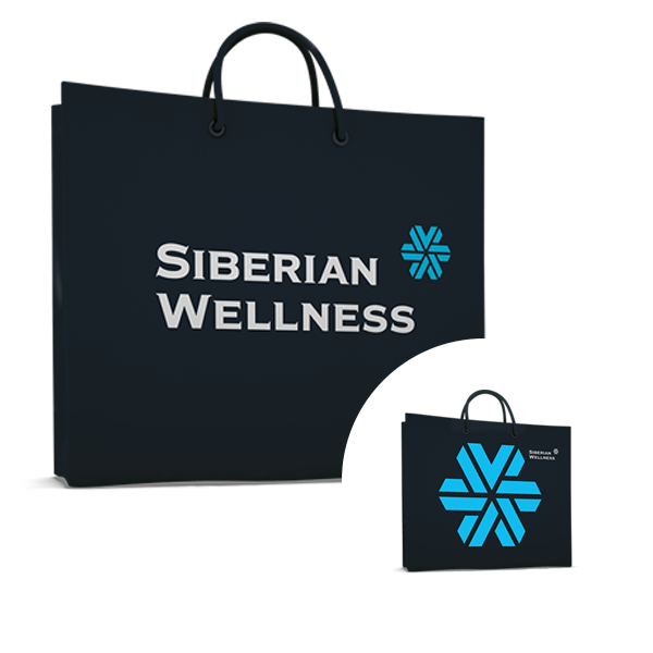 Siberian Wellness қағаз пакеті, 30х24х9 см