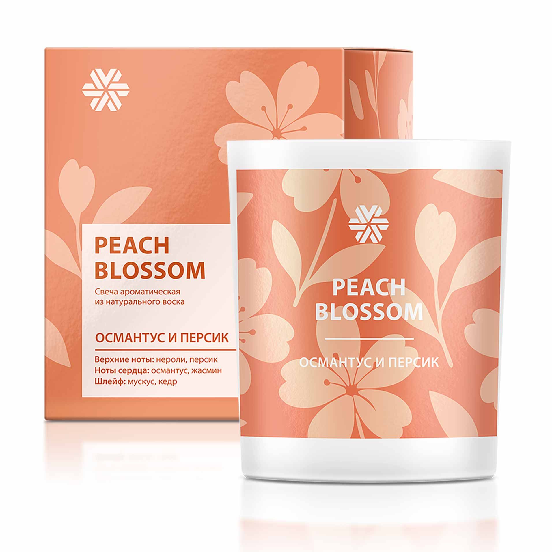 Aromapolis Olfactive Studio - Шабдалы гүлінің хош иісті шамы (Османтус және шабдалы)