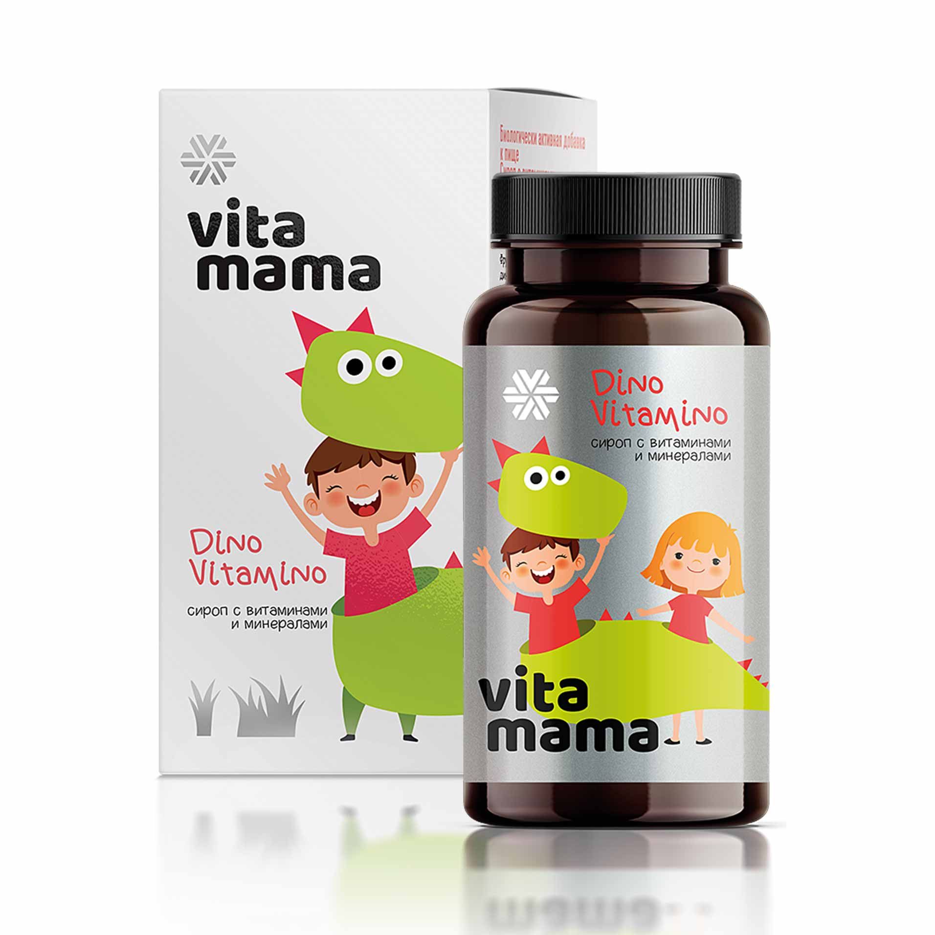 Vitamama - Сироп с витаминами и минералами Dino Vitamino Vitamama