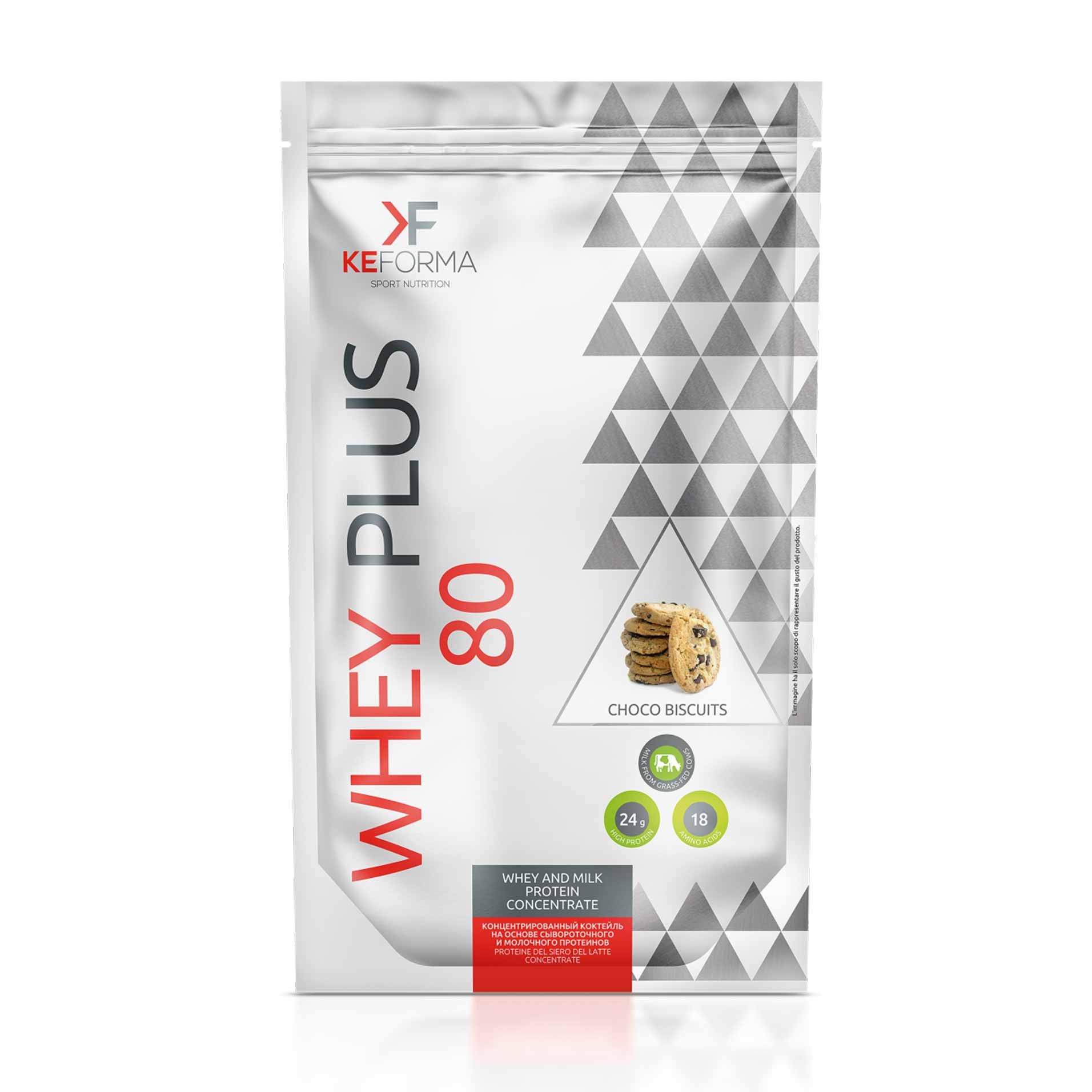Keforma - WHEY PLUS 80 (печенье с шоколадом), протеиновый коктейль
